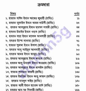 আলোর কাফেলা ১ম খন্ড pdf বই ডাউনলোড সুচীপত্র