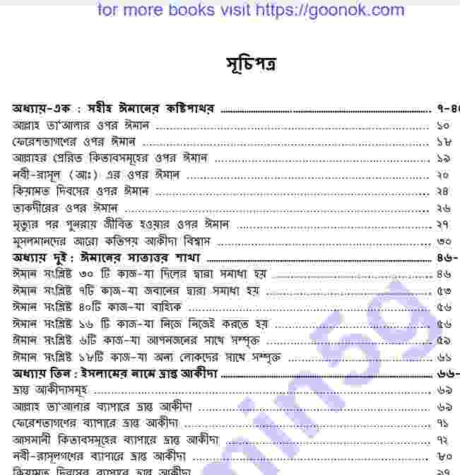 কিতাবুল ঈমান pdf বই ডাউনলোড