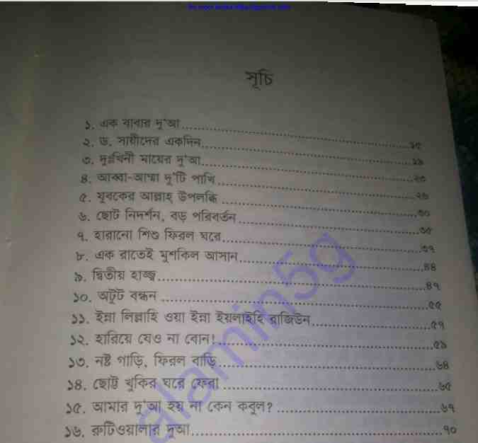 দুআ কবুলের গল্প গুলো pdf বই ডাউনলোড