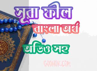 ১০৫ সূরা ফীল আরবী ও বাংলা অর্থ সহ ১০৫ সূরা ফীল আরবী ও বাংলা অর্থ সহ