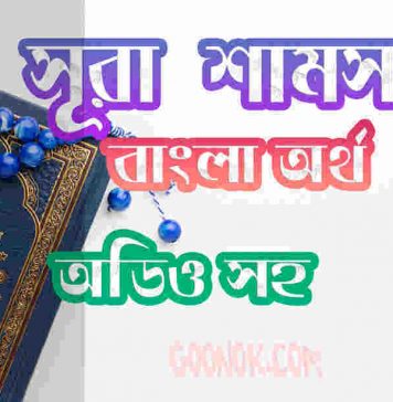 ৯১ সূরা শামস আরবী ও বাংলা অর্থ সহ ৯১ সূরা শামস আরবী ও বাংলা অর্থ সহ