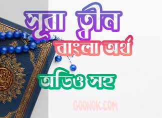 ৯৫ সূরা ত্বীন আরবী ও বাংলা অর্থ সহ ৯৫ সূরা ত্বীন আরবী ও বাংলা অর্থ সহ