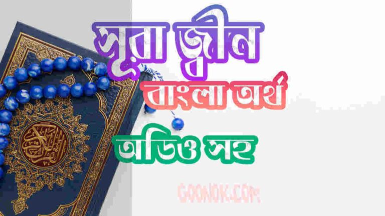 ৭২ সূরা জ্বীন আরবী ও বাংলা অর্থ সহ
